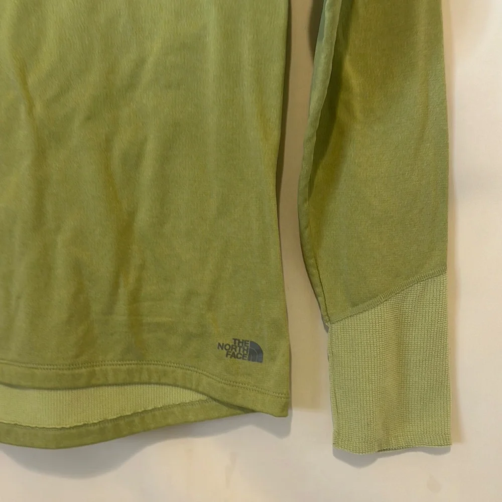 The North Face Women’s Green Quarter Zip Pullover Fleece Sweatshirt Size S